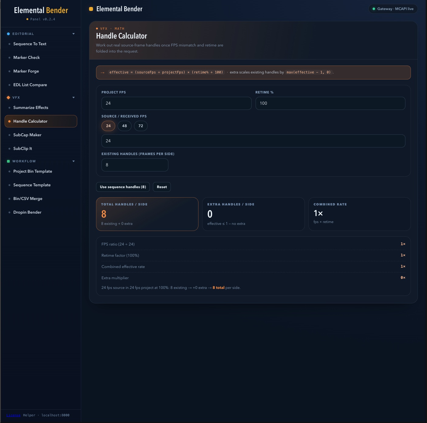 Handle Calculator